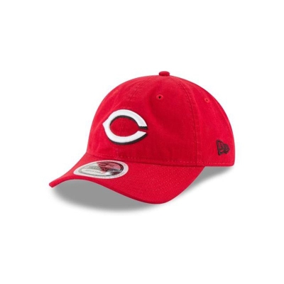 Red Cincinnati Reds Hat - New Era MLB Packable 9TWENTY Adjustable Caps USA1745629